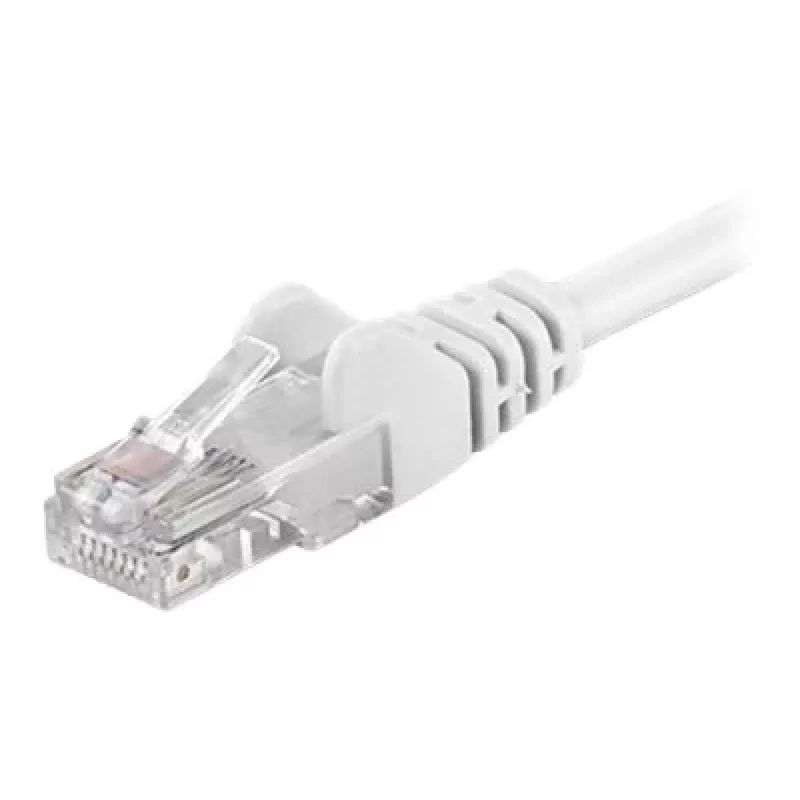 Wentronic Goobay CAT 5e Patch Cable, U/UTP, White, 0.25 m - CCA Copper Mix (68614)