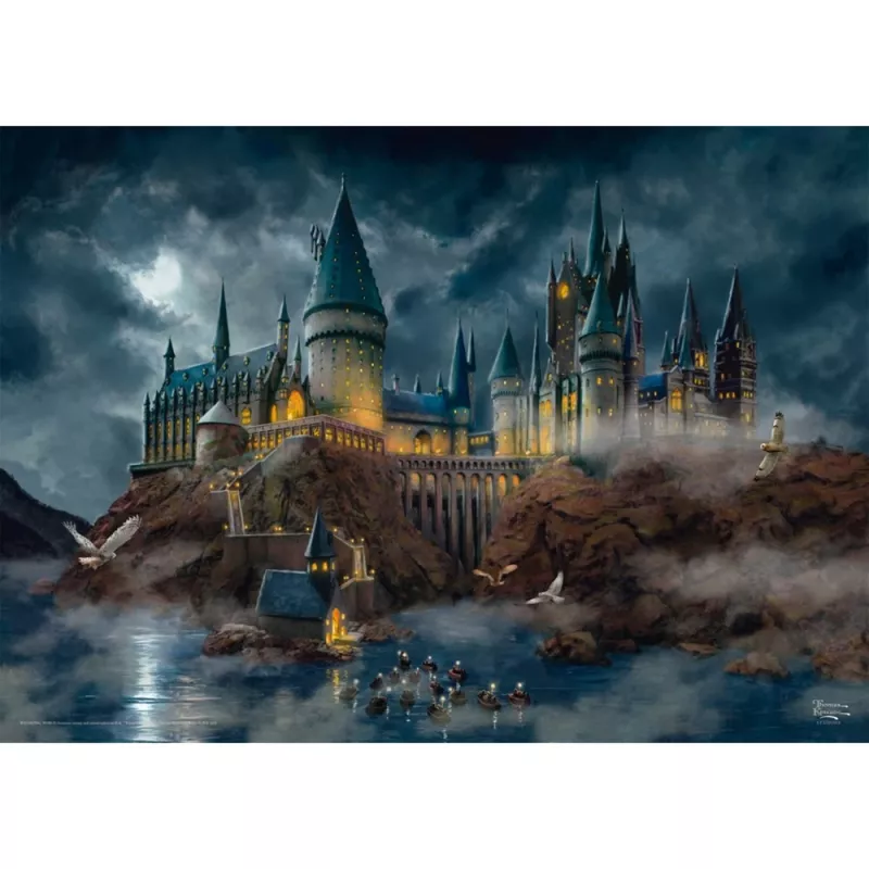 Thomas Kinkade Studios Wizarding World Harry Potter - Hogwarts Castle, Puzzle 1000 Pieces