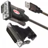 UNITEK Y-105A serial cable Black 1.5 m USB Type-A DB-9