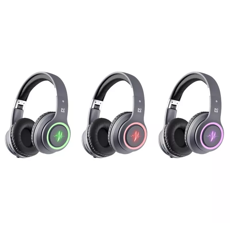 Headset DEFENDER FREEMOTION B571 LED wireless binaural, 4 cm drivers, 6–8 h battery, closed acoustic, 20–20000 Hz
