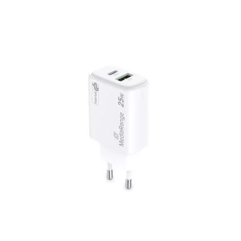 Power Adapter USB/USB-C 25W/FAST MRMA112-2 Mediarange