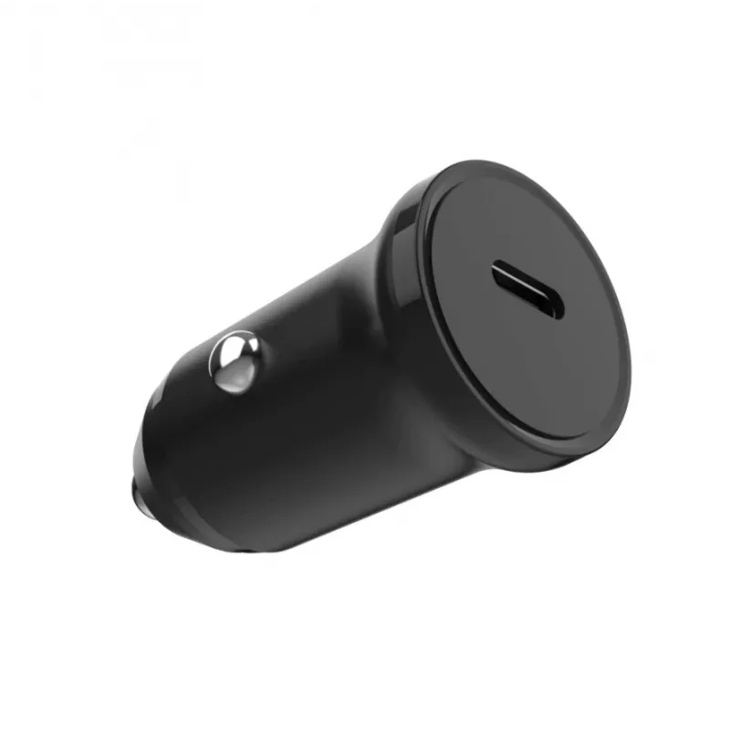 Car USB‑C charger FIXED FIXCC20N‑C‑BK 20W, single USB‑C port, compact black for 12V socket