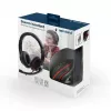 Wired gaming headset GEMBIRD MHS-03-BKRD — binaural, circumaural, 3.5 mm, 1.8 m cable, red/black