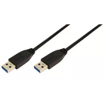 Logilink - USB Cable - 9-pin USB Type A (M) - 9-pin USB Type A (M) - 3 m (USB / USB 2.0 / USB 3.0) - Moulded - Black (CU0040)
