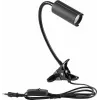 LED spot light EUROLITE KKL-7 3000K Black — 3000 K warm white, compact stage/visual lighting