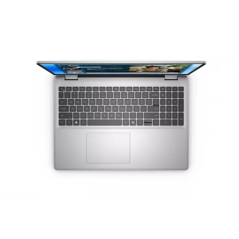 Laptop Dell 16 AG 2.5K i7-150U, 16GB RAM, 512GB SSD, Intel Graphics, Ubuntu, Backlit ENG Keyboard, Fingerprint, Silver, 3Y OnSite