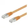 Wentronic Goobay CAT 5e Patch Cable, F/UTP, Orange, 0.25 m - CCA Copper Mix (93455)