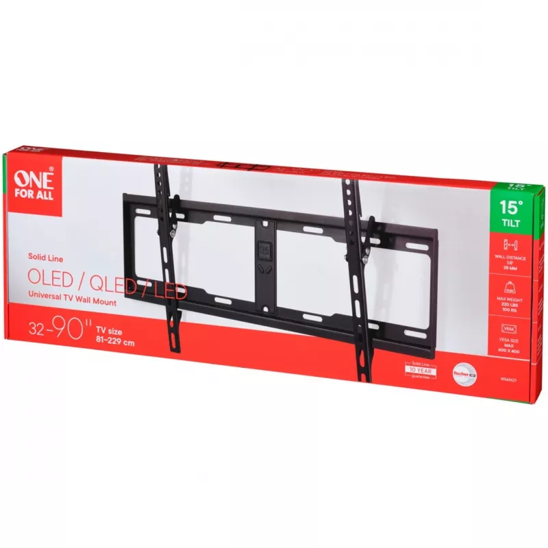 TV mount One For All WM4621 2.13 m (84 inch) Black