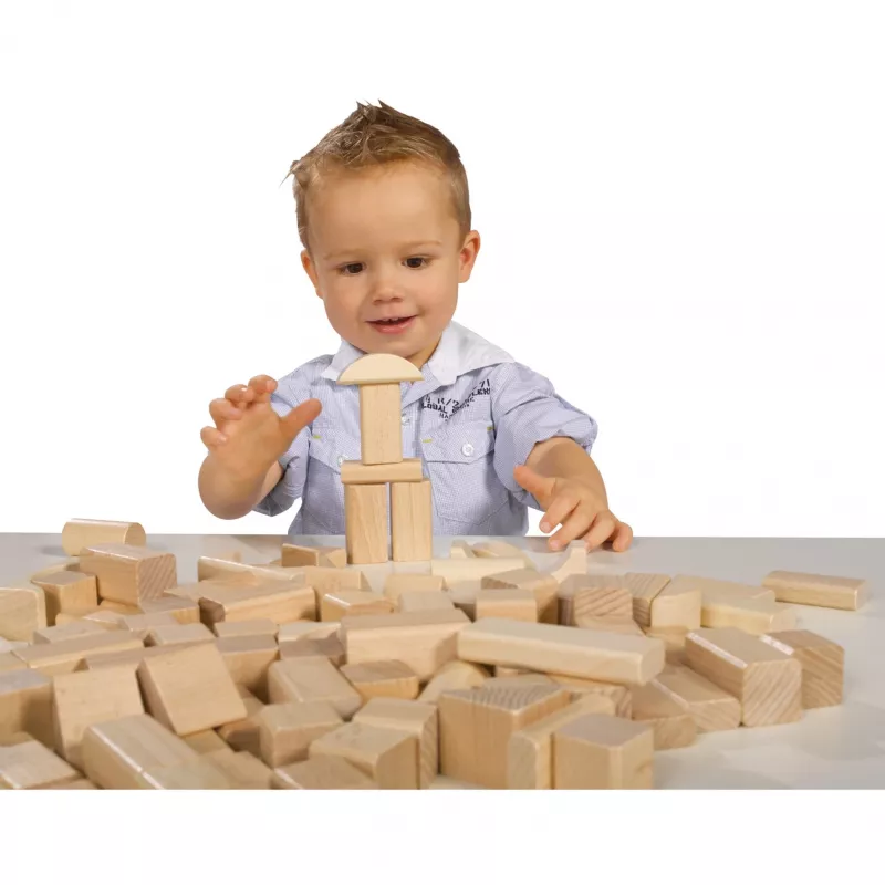 Eichhorn Natural wooden building blocks, Construction Toy