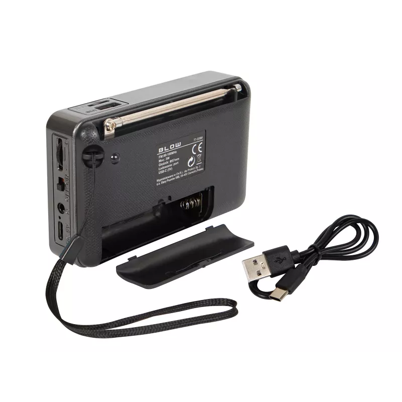 Portable analog AM/FM Bluetooth radio BLOW RA18 with FM tuner and Bluetooth connectivity
