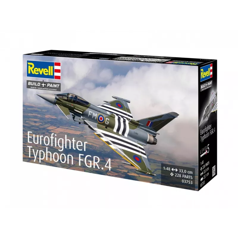 Scale Model Aircraft REVELL Eurofighter Typhoon FGR.4 1:48 Plastic Kit