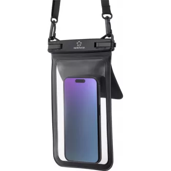 Renkforce Wasserdichte Smartphone Case Outdoorcase Universal Black, Transparent Wasserdicht, with Umhängeschlaufe, Staubdicht RF-6956970 (RF-6956970)