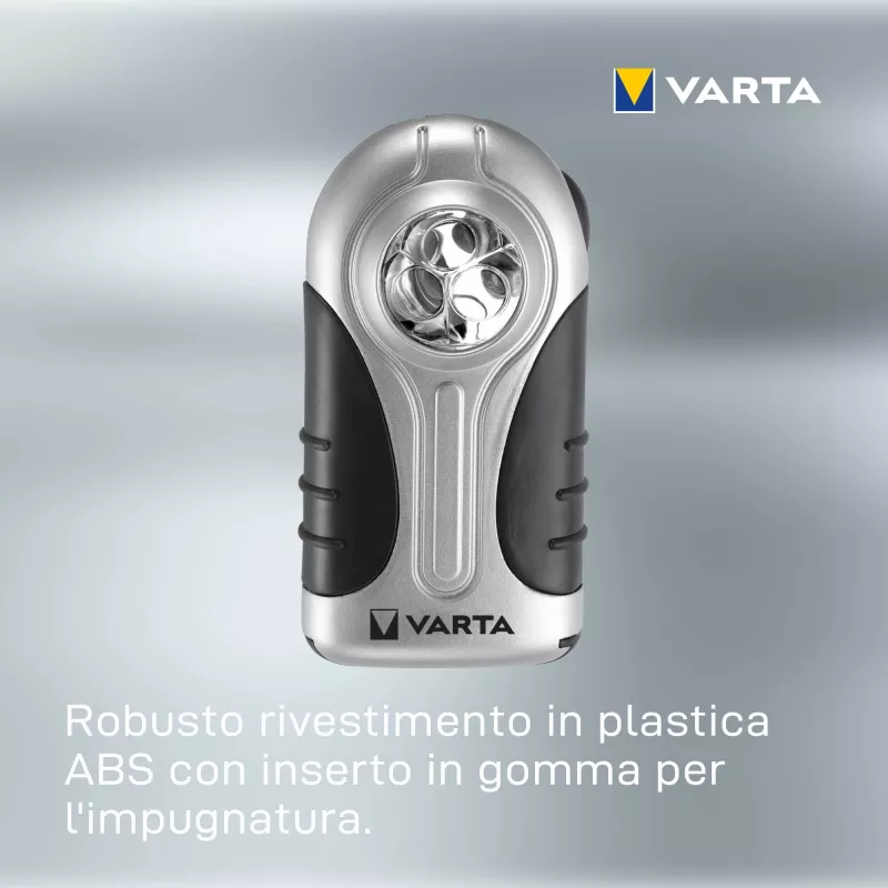 Hand flashlight Varta 16647 Black Silver