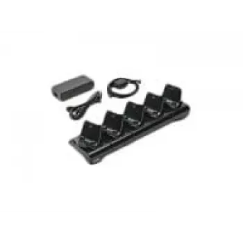Battery charger Zebra CRD-MPM-5SCHGEU1-01, AC power, indoor, black, includes DC cable