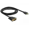 Video Cable Adapter DeLOCK 85583 1.5m DVI-D HDMI Type A Black