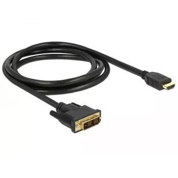 Video Cable Adapter DeLOCK 85583 1.5m DVI-D HDMI Type A Black