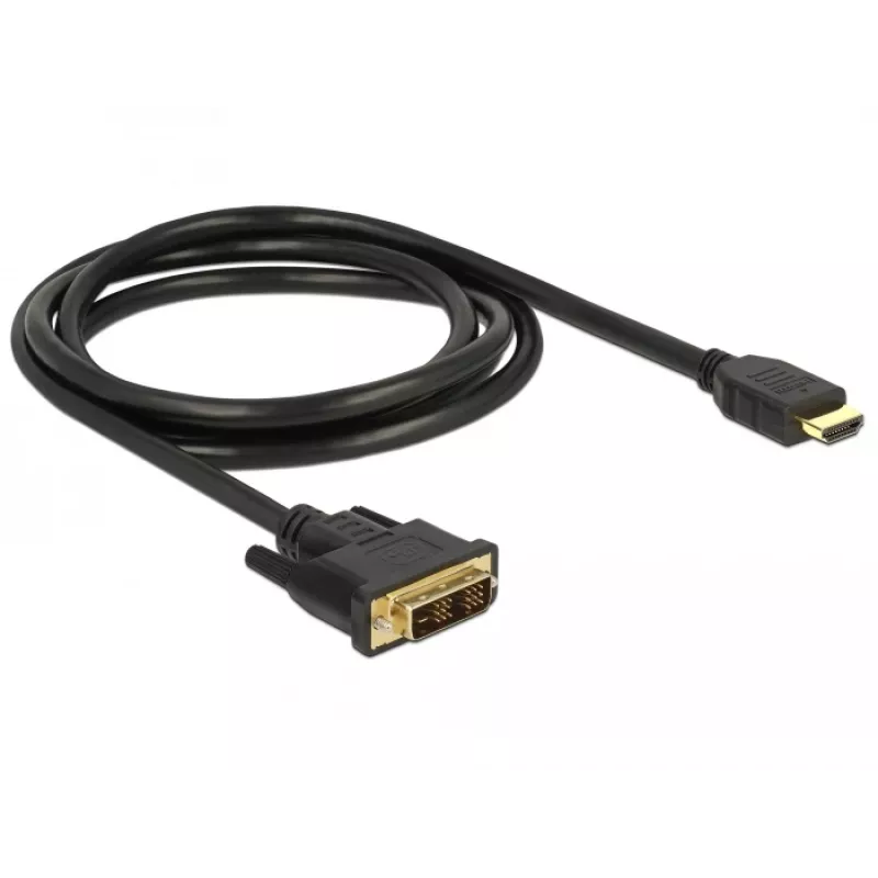 Video Cable Adapter DeLOCK 85583 1.5m DVI-D HDMI Type A Black