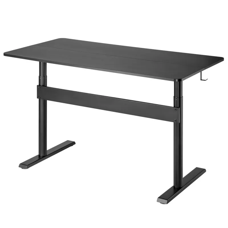 Ergo Office Table Table with Top, Gas Spring, Height Adjustable, for Standing Seated Work, Max Height 115cm, ER