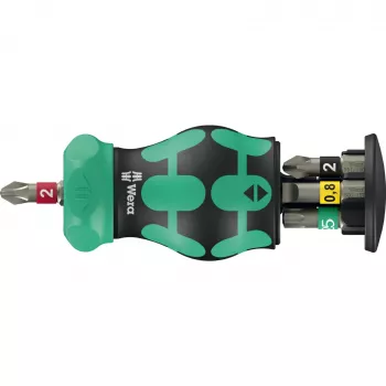 Screwdriver Bit Holder Wera Kraftform Kompakt Stubby magazine RA 2 6 pcs