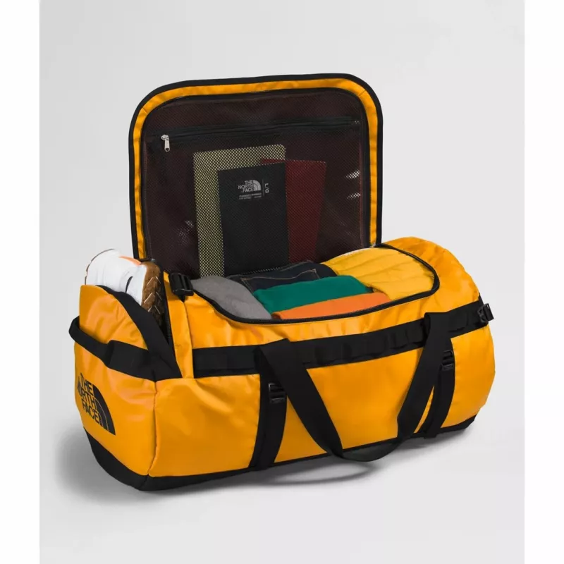 The North Face Base Camp Duffel L duffel bag 95 L Polyester Black, Yellow