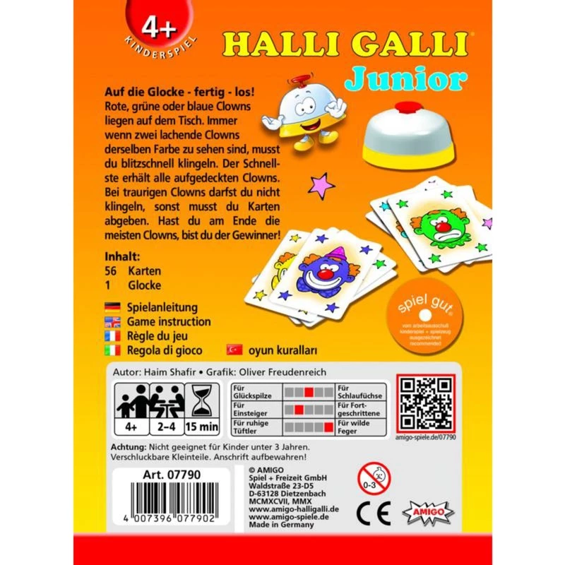 Halli Galli Junior, Card Game