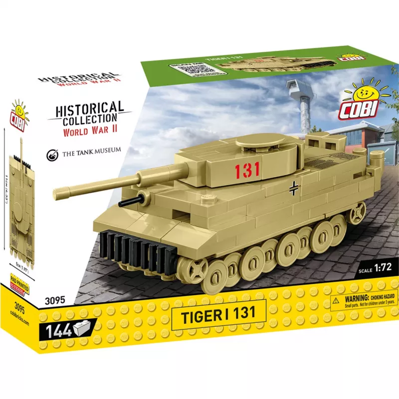 Building set Cobi Tiger I 131 — 144 pieces, recommended age 6+, green