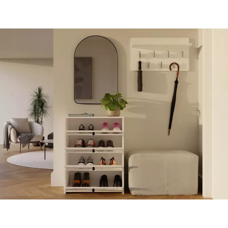 LOKA shoe cabinet, white