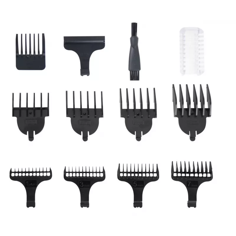 Hair clipper ESPERANZA ADONIS 7-in-1 cordless rechargeable, stainless steel blades, 8 combs, 1–12 mm, 90 min runtime