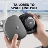 Headphones case Anker Soundcore Space One Pro with magnetic metal buttons, gray