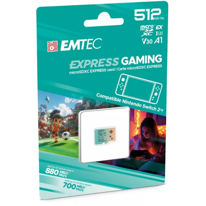 Flash Memory Emtec 512GB UHS-I U3 V30 A1 EXPRESS Switch 2