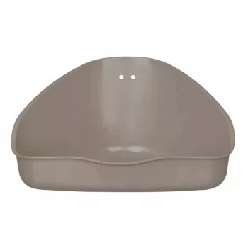 Open litter box Trixie 62551 for rabbits, plastic, bronze, 360×300×210 mm