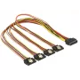 SATA Cable DeLOCK 60158 0.5m SATA 15-pin 4 x SATA 15-pin Multicolour