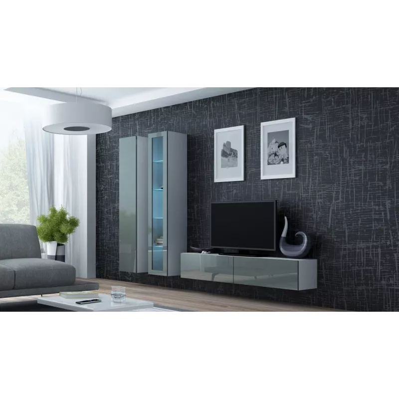 Cama TV stand VIGO 140 30/140/40 white/grey gloss