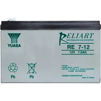 Sealed Lead Acid Battery Yuasa RE7-12 12V 7Ah AGM for Backup and Power Systems