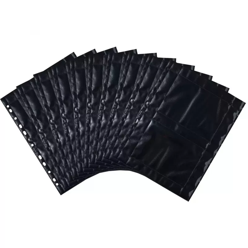 Photo pockets HERMA Fotophan 10x15 cm landscape black 10 pcs