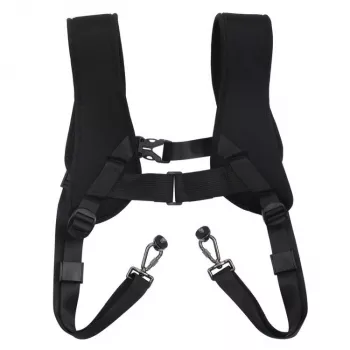 Double shoulder harness Puluz PU6002 adjustable straps for cameras, wearable chest and back mount