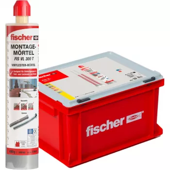 Injection mortar FISCHER FIS VL 300 T HWK G grey — 20 cartridges, 300 ml each