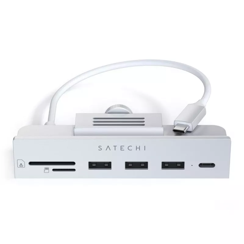 Laptop dock / port replicator Satechi ST-UCICHS USB 3.2 Gen 1 Type-C, USB-A ports, SD/MicroSD, Silver