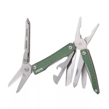 Multitool Nextool NE20050 10-in-1 compact multitool, green, 10 tools, 83 g, folded 6.8 cm