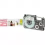 Label tape CASIO XR-6RD1 — 6 mm width, 8 m length, black on red