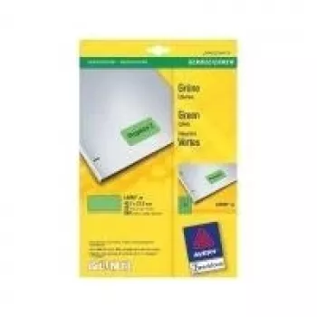 Self-adhesive printer label Avery Coloured Mini Labels Green