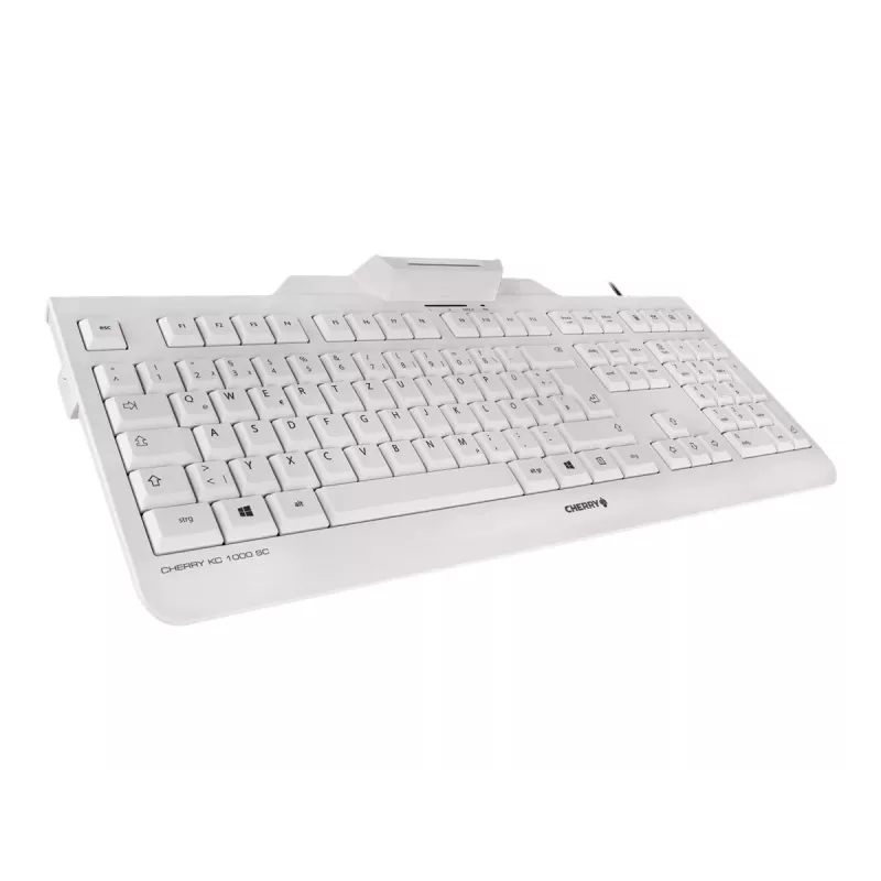 Keyboard CHERRY KC 1000 SC Corded Smartcard Keyboard Light Grey USB QWERTY UK