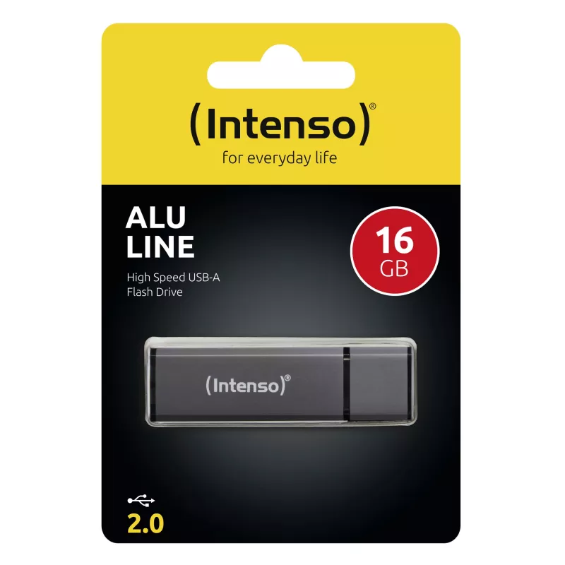 MEMORY DRIVE FLASH USB2 16GB/ANTHRACITE 3521471 INTENSO