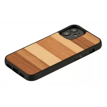 Protective smartphone case man and wood for iPhone 12 mini — black
