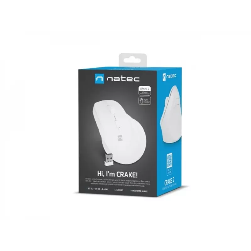 NATEC Crake 2 mouse Universal Right-hand RF Wireless + Bluetooth Optical 2400 DPI