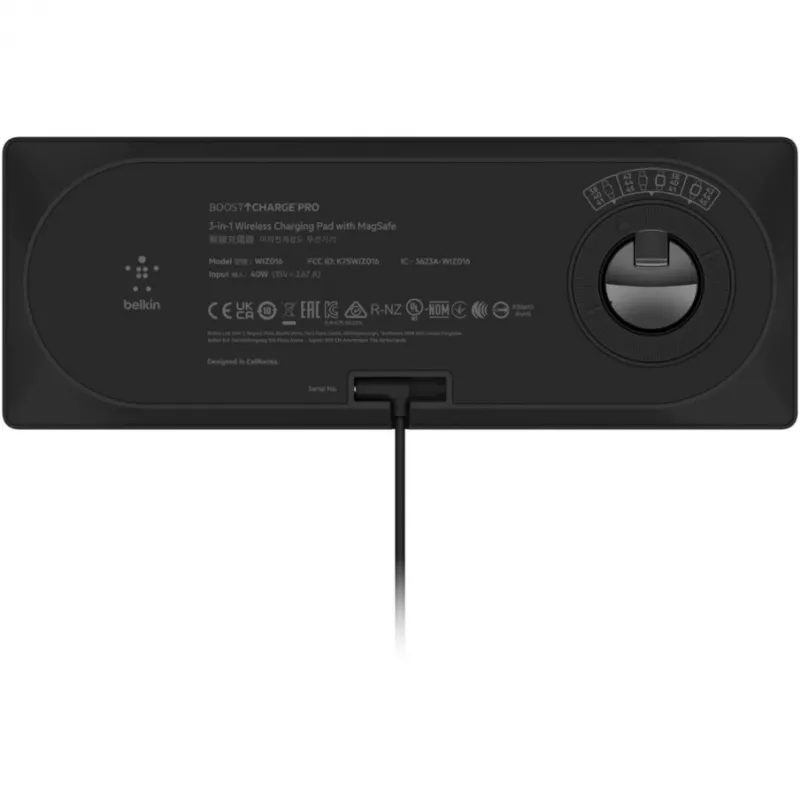 Wireless Charger Belkin BOOST↑CHARGE PRO Fast Charging Black