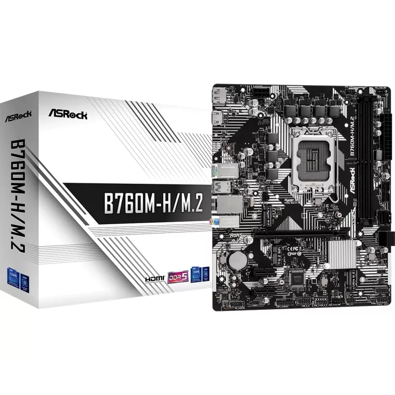 ASRock B760M-HDV/M.2 DDR5 Micro-ATX Motherboard
