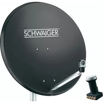Schwaiger satellite system without receiver subscriber count: 4 (SPI991.1SET)