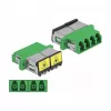 Optical Fiber Coupler DeLOCK 86902 LC Quad female to LC Quad female Single-mode green