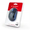 Wireless optical mouse Gembird MUSW-4B-03-B, RF, ambidextrous, 1600 DPI, 4 buttons, battery-powered, blue/black